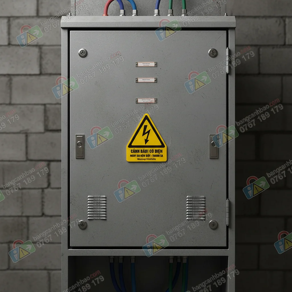 Bảng cảnh báo nguy cơ điện giật