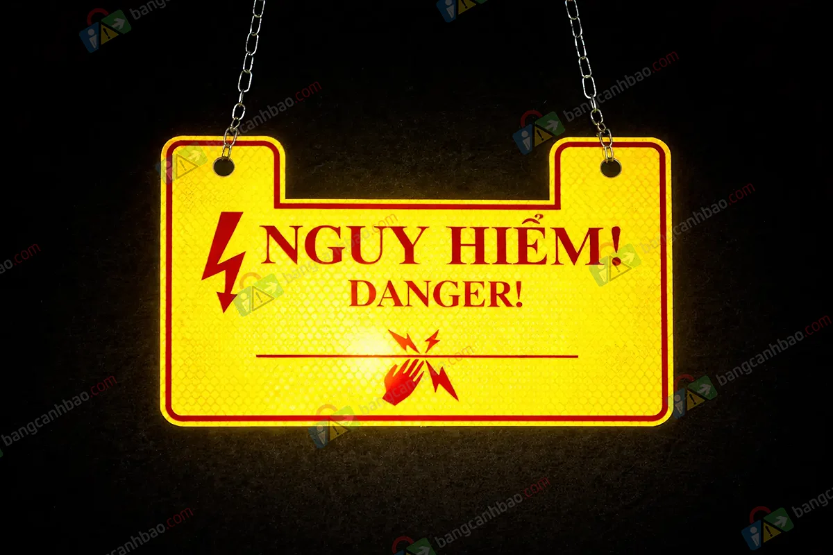 Bảng Phản Quang Cảnh Báo Nguy Hiểm Điện – Nhận Diện Rõ Ràng Cả Ban Đêm