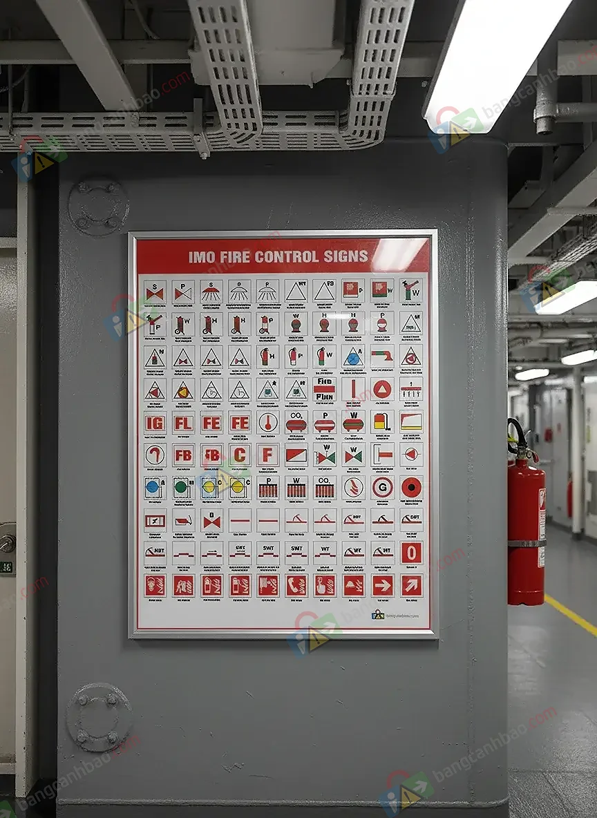 Biển Báo IMO Hàng Hải: Fire Control & Marine Control